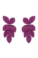Latelita Petal TropfenföRmige Blumen Ohrringe RoséGold Ruby CZ Rosa