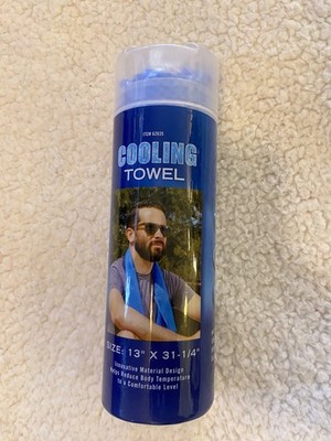 Cooling Towel 13 x31 1/4  PVA Fabric Sports Work Outdoors 62635 NEW