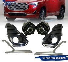 6pcsset Bumper Fog Light Lamp Wbezel Frame Chrome Trim For Gmc Terrain 18-2021 6pcsset Bumper Fog Light Lamp Wbezel Frame Chrome Trim For Gmc Terrain 18-2021