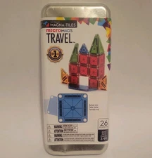 MAGNA-TILES microMAGS Travel Set 26-Piece Magnetic Construction Toy Set New