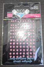 BAZILL BASIC PAPER self adhesive jewels pink fairy for scrapbook cards crafts