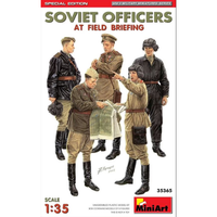 Soviet Officiers At Field Briefing Kit 1:35 Miniart Kit Figure Militari -D- Neue
