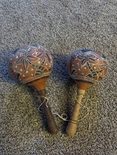 Authentic Aruban Maracas Hand Percussion Shakers Instrument