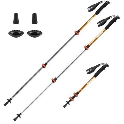 Collapsible Trekking Poles, Adjustable Lightweight Aluminum Hiking Poles, Sho...