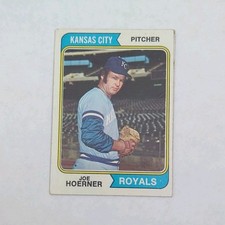 Topps 1974 Joe Hoerner #493 Base Set Kansas City Royals Baseball Card