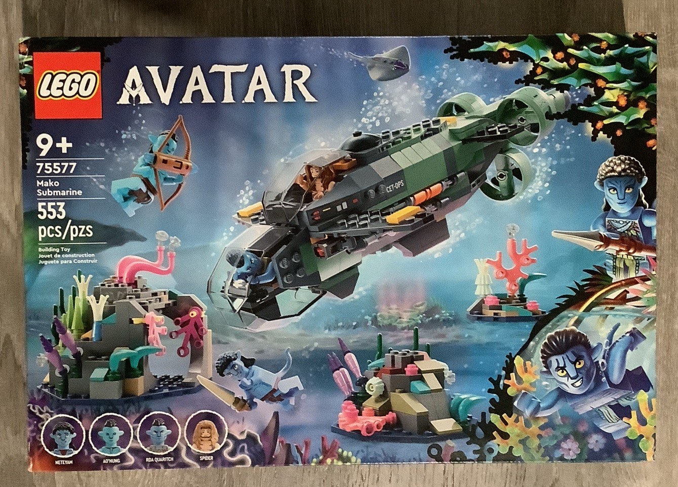 LEGO Avatar Mako Submarine 75577 Set - New Sealed Building Toy