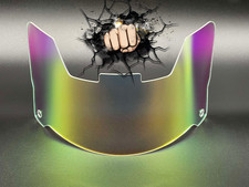 Visiera casco full size (solo display) replica/velocità/flex arcobaleno cromata