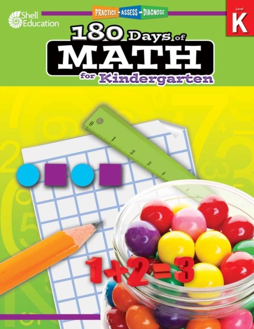 180 Days Math for Kindergarten by Jodene Smith PAPERBACK 9781425808037