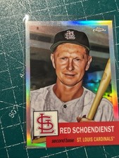 2022 Topps Chrome Platinum Refractor #428 Red Schoendienst 