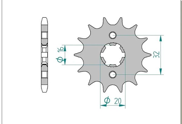 Ritzel Antriebsritzel 15-ZäHne 428-Teilung FüR Yamaha MT 125 Bj. 2014-2016-image