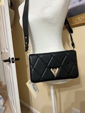VALENTINO ORLANDI Diamond Crossbody Shoulder Black Bag  New