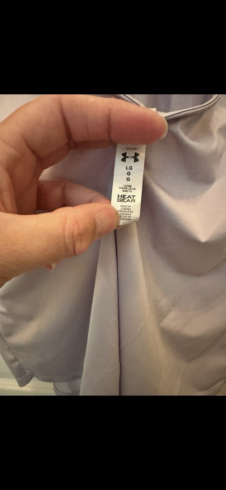 Under Armour Women’s Large Lavender Short Sleeve Open Back Workout Top thumbnail 9