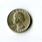 1964-D Washington Quarter 90% Silver | Uncertified Circulated
