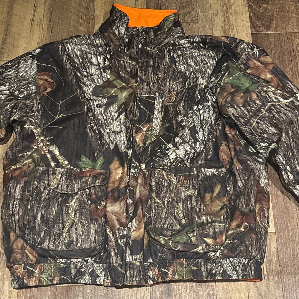 Mens Yukon Gear Break-Up Infinity Camo Reversible Hunting Jacket Full Zip XL - Image 2 of 4