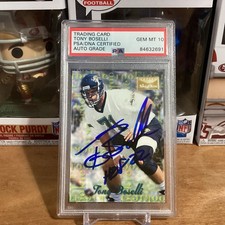 Tony Boselli 1995 Skybox ROOKIE 160- PSA Gem MT 10 Authentic AUTO- on card AUTO. rookie card picture