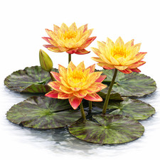 Nymphaea Siam Fantasy Yellow Red Hardy Water Lily