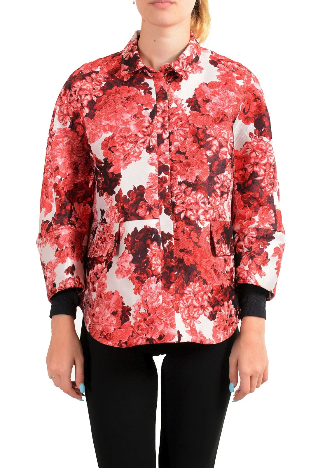 Moncler — Moncler Women's "Nika Cole" Floral Print Jacket Moncler sz 0 US XS