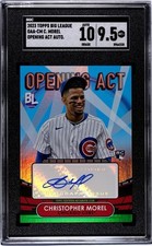 2023 Topps Big League - Opening Act Autographs Christopher Morel #OAA-CM Blue...