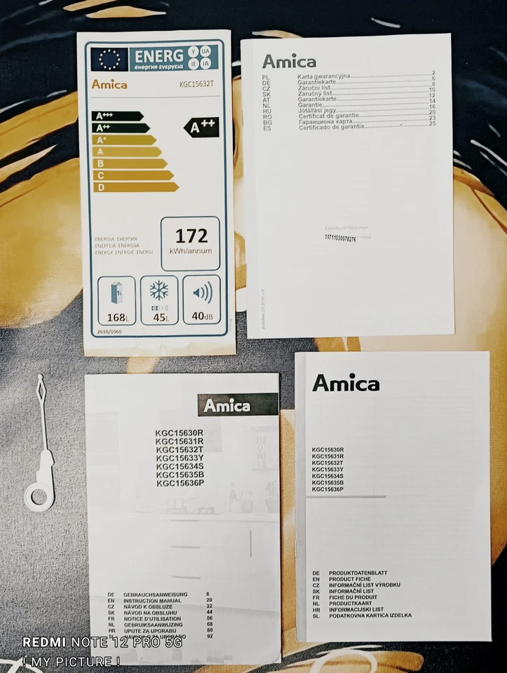 AMICA Standkühlschrank mit Gefrierfach  KGC15632T  in  türkisfarbenen Farbton  - Bild 2 von 4