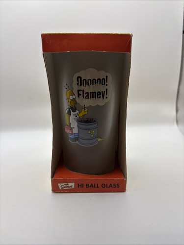 The Simpsons - Hi Ball Glass - Oooooo! Flamey!
