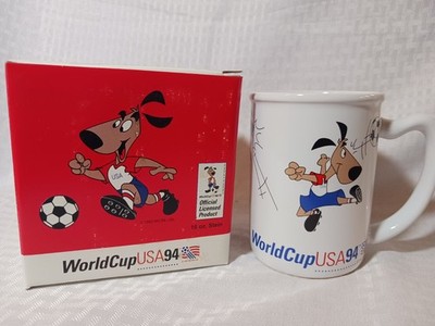 World Cup 94 USA Making Soccer History Ceramic Mug Stein Dakin 1994 Striker