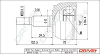 Dr!ve+ DP2110.10.1502 Gelenk-Kit, Antriebswelle FüR VW