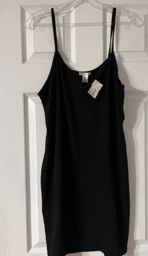Bozzolo Women’s Black Pullover Spaghetti Dress 2XL