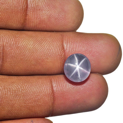 SRI LANKA Fancy Star Sapphire 8.36 Cts Natural Untreated Soft Violet Oval - Picture 3 of 3
