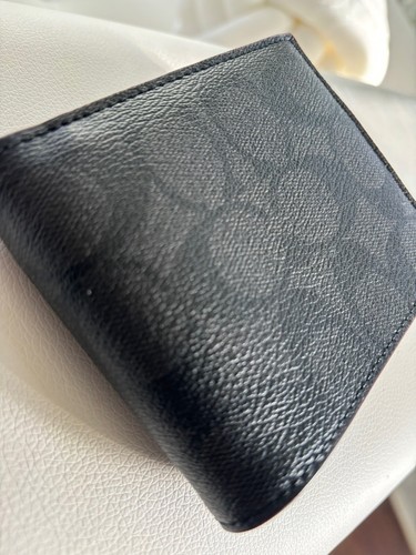 NWT Coach 3 In 1 Wallet In Signature Canvas F41346 Black/Brown/Oxblood - Picture 6 of 7