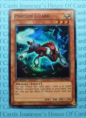 NUMH-DE023 Photoneneidechse Super Rare Yu-Gi-Oh Karte 1. Auflage Neu