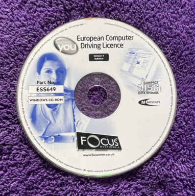 PC CD ROM Europäischer Computerführerschein - Nur Disc - Kostenloser Versand im Vereinigten Königreich