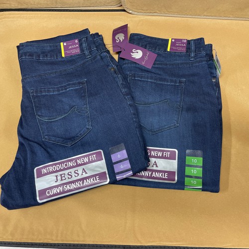 Womens Gloria Vanderbilt JESSA Curvy Fit Skinny Ankle Mid-Rise Jeans | eBay