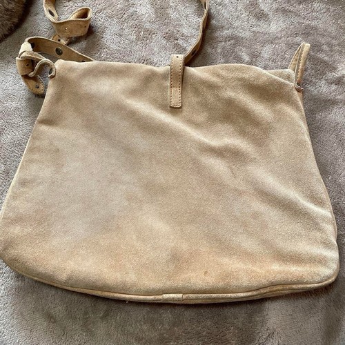Bolso Bandolera Dolce & Gabbana D&G Logo Piel Gamuza Cuero Mujer Marrón Beige - Imagen 8 de 20