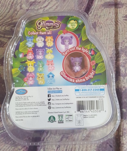 Glimmies Single Blister Pack Dormilla 2.5" Gold Dormouse Light-up in the Dark - Picture 2 of 4