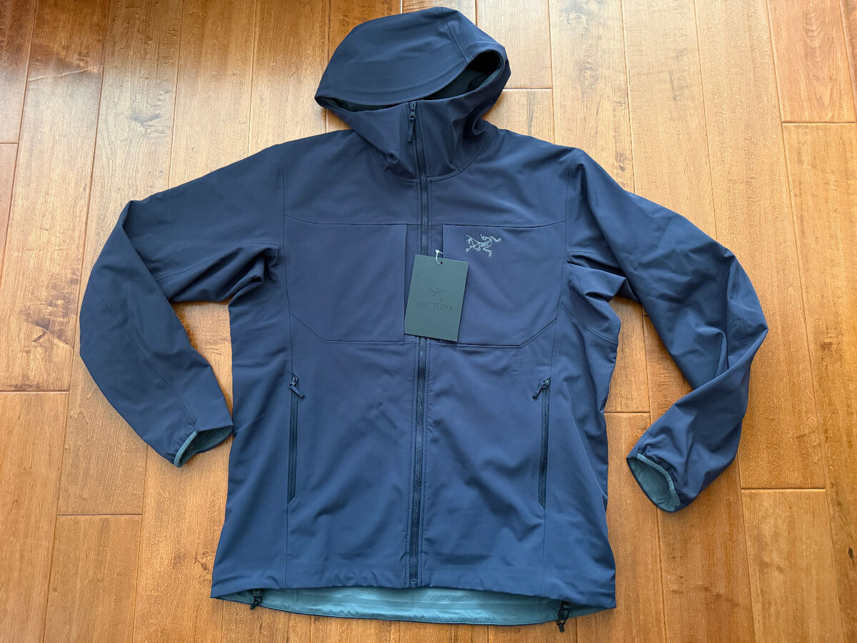 Arc'teryx Gamma MX Hoody Men's Black Sapphire Size Large New Arc'teryx Gamma MX Hoody Men's Black Sapphire Size Large New