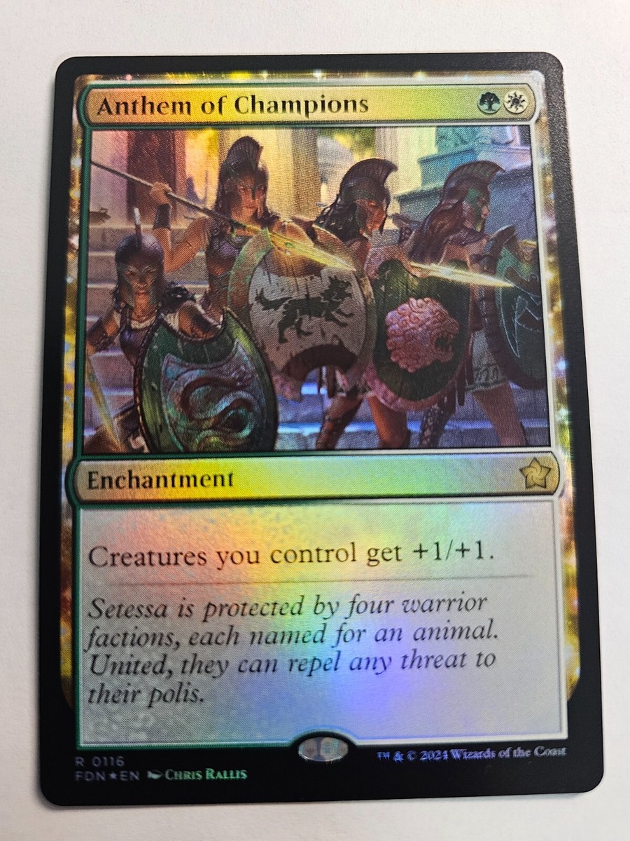 MTG - FOIL Anthem of Champions Foundations 116 | eBay MTG - FOIL Anthem of Champions Foundations 116 | eBay