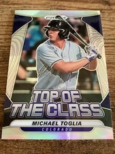 Michael Toglia 2020 Panini Prizm Silver Top of the Class Baseball Card #TOC-23