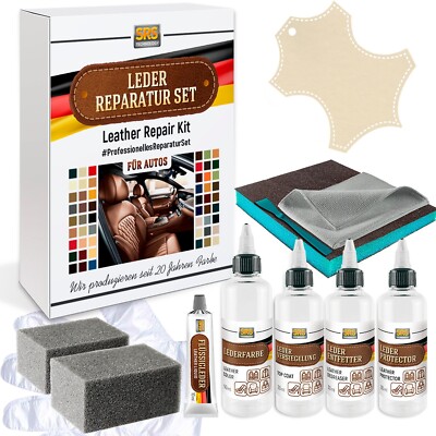 Leder Reparatur Set Audi seidenbeige-Lederfarbe für Leder und Kunstleder. Kit.