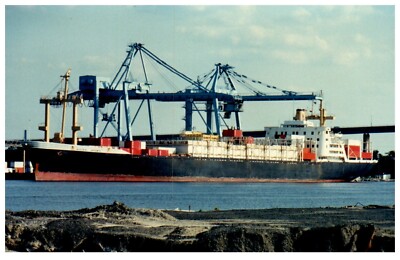 Austral Entent Cargo General Container Line Ship Photograph VTG 4x6'' IMO 7326233