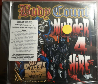 BODY COUNT- MURDER FOR HIRE *CD BRAND NEW STILL SEALED NUOVO SIGILLATO RARE