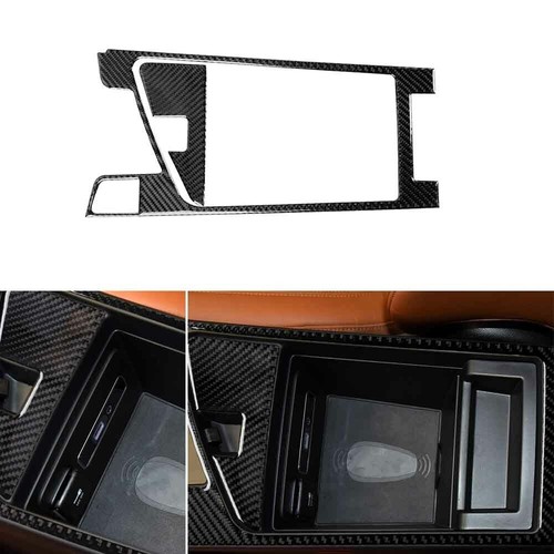 Carbon Fiber Armrest Storage Box Sticker Frame Trim For Alfa Romeo