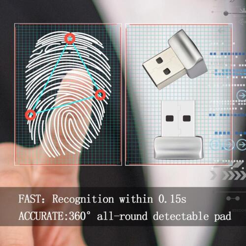 USB Fingerprint Reader for Windows 10 Hello PC Notebook Lock Unlock Scanner DE - Bild 3 von 6
