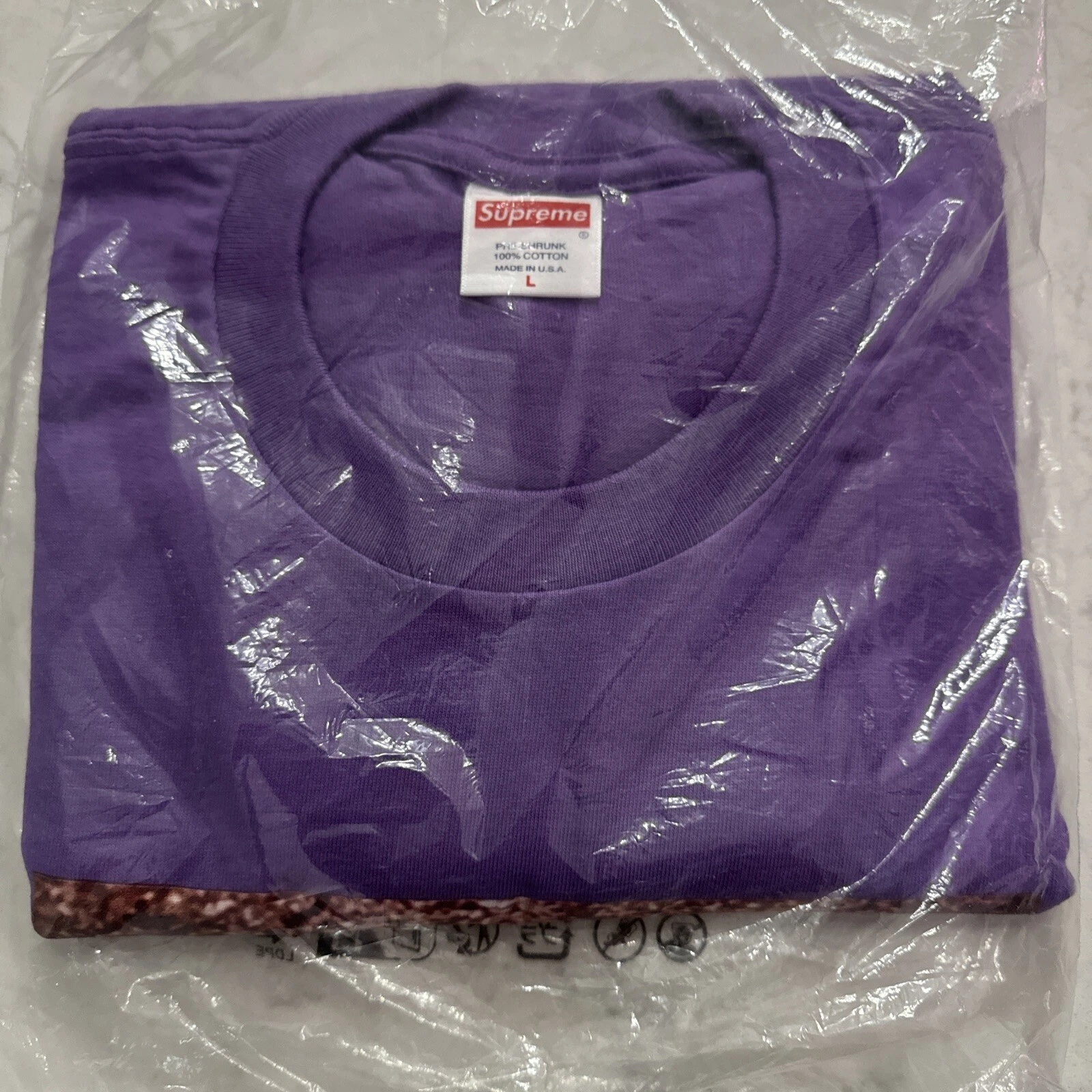 T shirt Supreme X Mf Doom violet poussiéreux FW23 taille L neuf scellé L