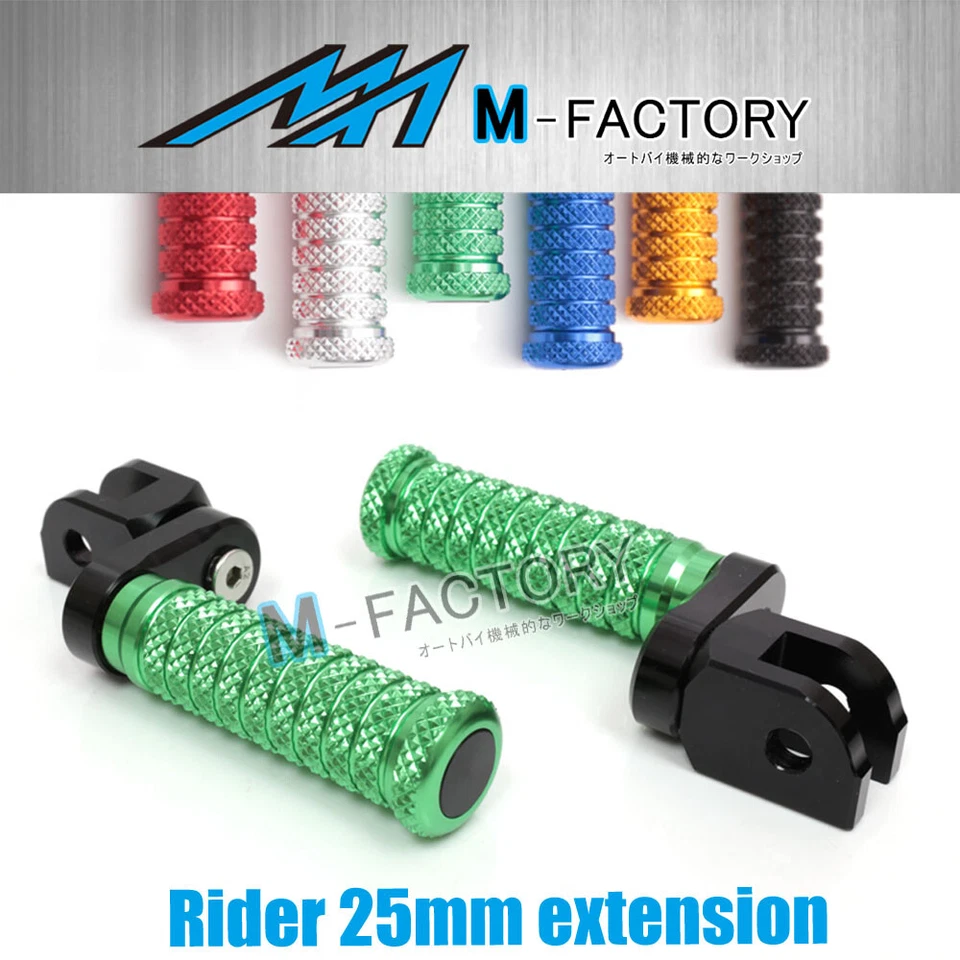 Pinos de pé estendidos M-Grip Billet 25mm ajuste Honda CBR600 F4i /FS Sport 01-07 - Imagem 2 de 4