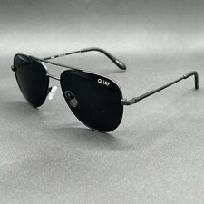 Quay The Wingman 126 Sunglasses Black Aviator Polarized 57-16-145 Used