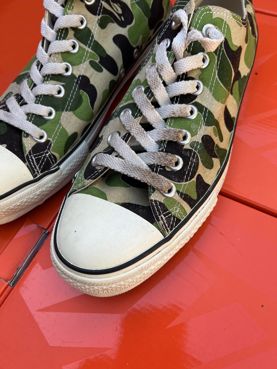 Converse Chuck Taylor X Bape 2002 A Bathing Ape Made In Japan Sz A 