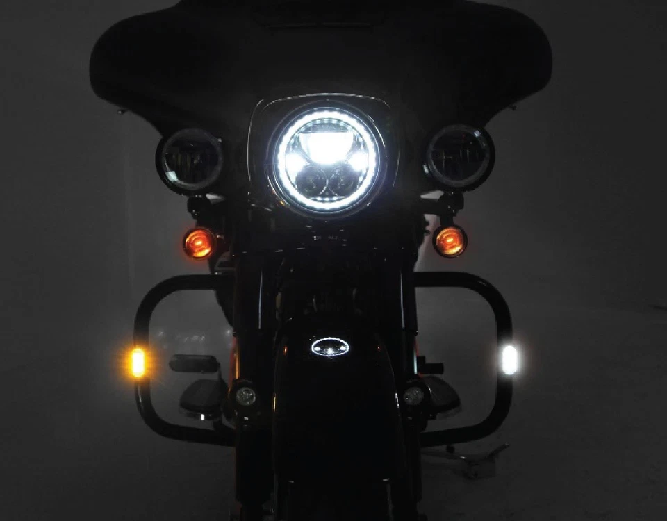 Kit de montaje de barra de choque frontal Denali T3 Signal Pods negro KTM 660 SMC 2003 - 2006 Foto 3 de 3