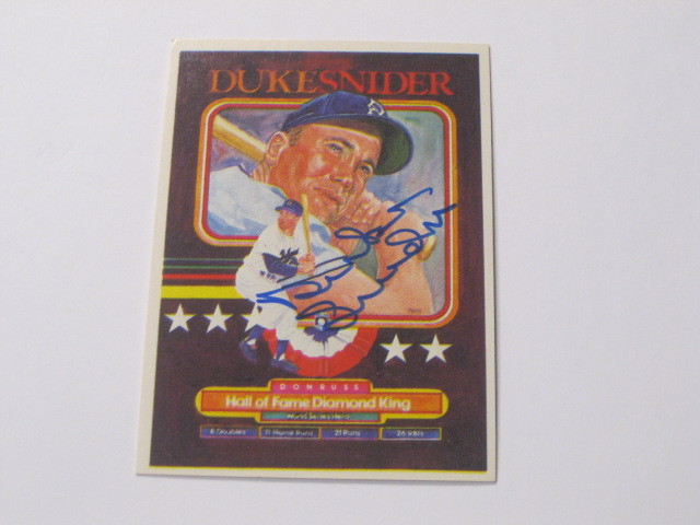Duke Snider Autographed Signed Baseball Card PSA Pre Certified 