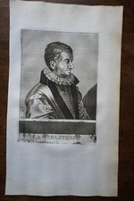 JEAN PASSERAT PORTRAIT ORIGINAL ENGRAVING 18 EME LARMESSIN