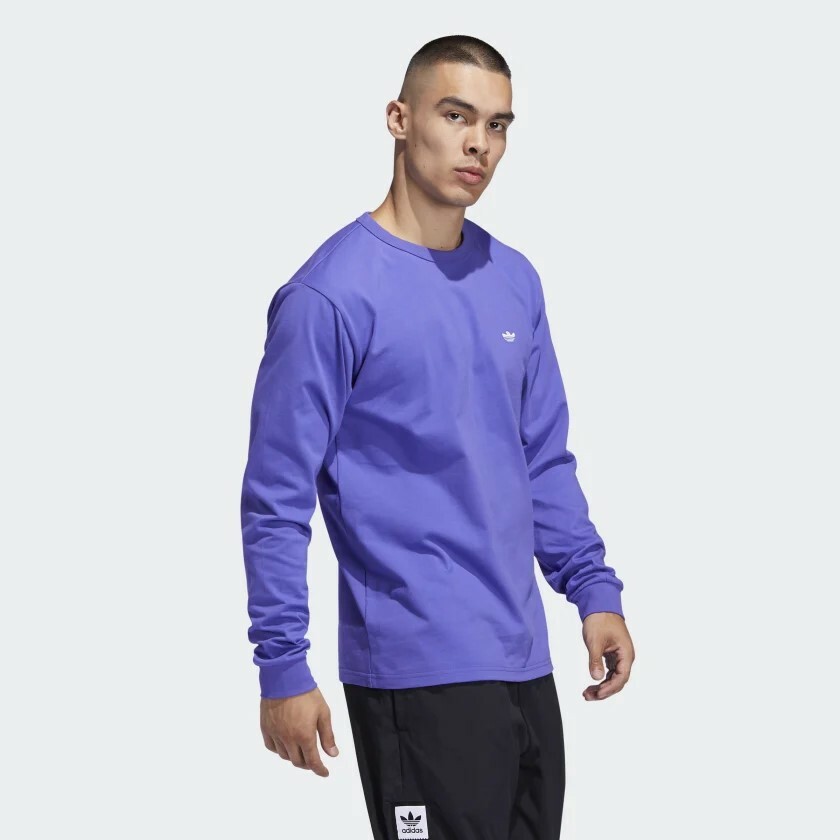 Мужская футболка Adidas Shmoo с длинным рукавом, фиолетовая